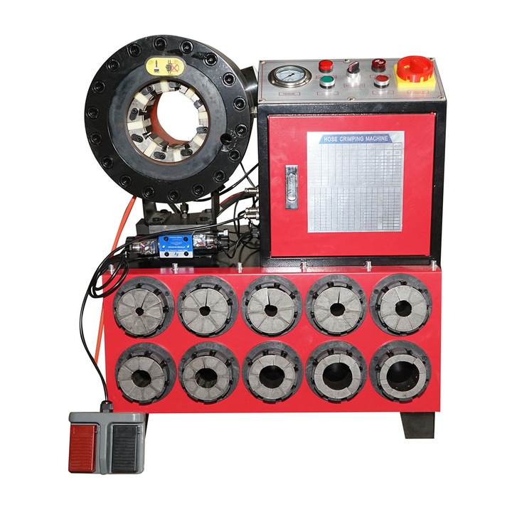 Masina de sertizat furtunuri hidraulice fi 6-51mm 3kW, 220V cu schimbare rapida Breckner Germany