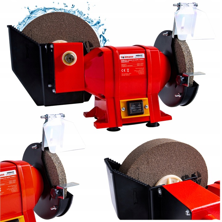 Slefuitor de banc Heidmann, 1500W, 150x20mm si 200x40mm, multicolor, 7.6kg