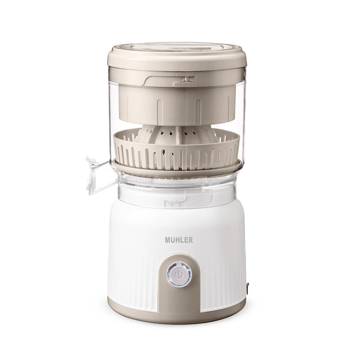 Storcator de citrice, Muhler MJ-9022, 90W, 2 conuri, alb, 27,5x15,5x15,5cm