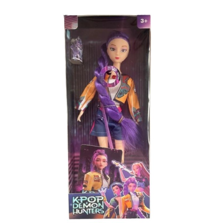 Кукла K-POP Demon Hunters, 30 см, с музика и светлина