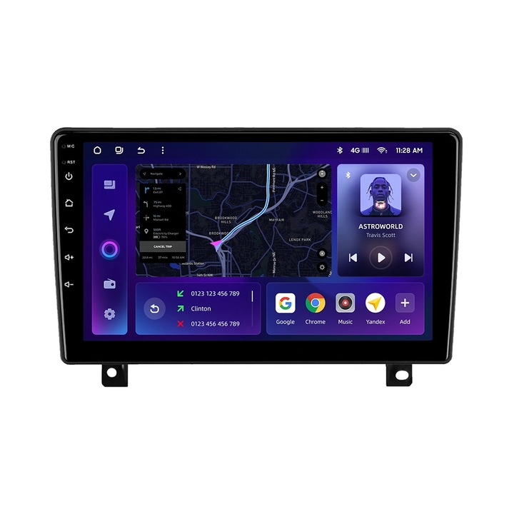 Navigatie Auto MOSS M2 Opel Astra H 2004-2014 4+64GB 9" IPS Octa-core 1.6Ghz Android 4G Bluetooth 5.1 DSP