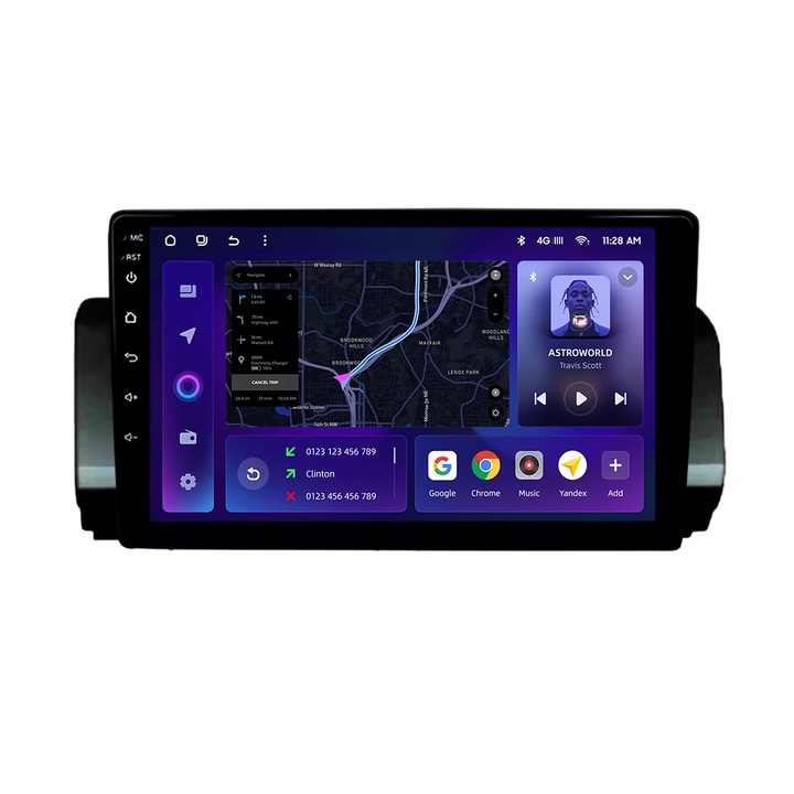 Navigatie Auto MOSS M2 Dacia Logan 3 2021-2024 4+64GB 10.2" IPS Octa-core 1.6Ghz Android 4G Bluetooth 5.1 DSP