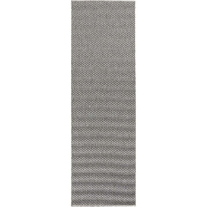 Covor Bt Carpet, 80x350cm, gri, din polipropilenă, compatibil cu încălzirea prin pardoseală