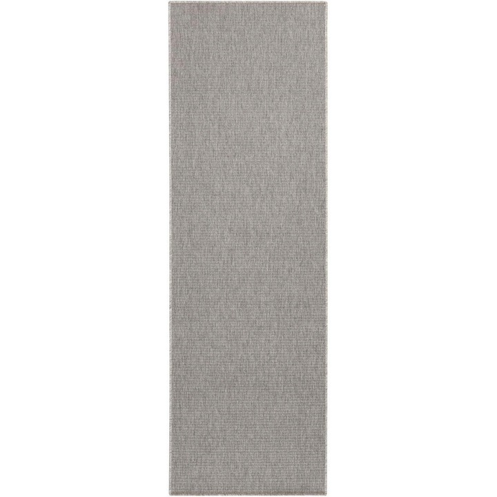 Covor, Bt Carpet, 80x350cm, gri, din polipropilenă