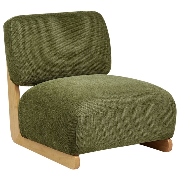 Fotoliu Beliani Kokkola Verde, stil retro, structura din lemn, dimensiuni 66x54cm