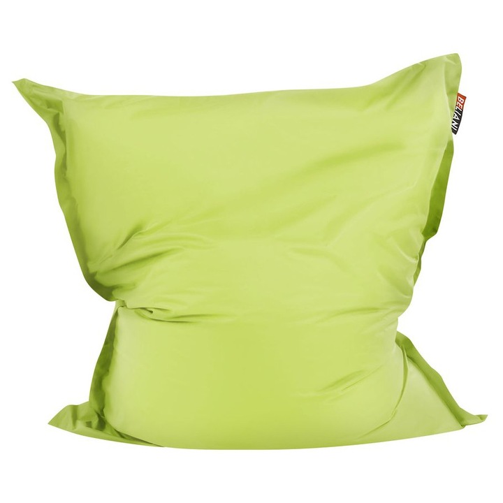Husa fotoliu puf Beliani 180x140cm Verde lime, material nylon, rezistentă la apă