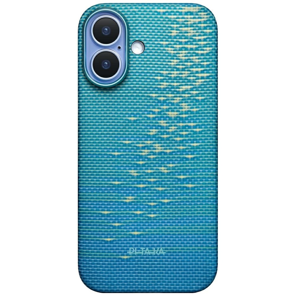Carcasa Ultra-Slim PITAKA, Aramida, Albastru Lucid, compatibilă cu MagSafe, pentru iPhone 17