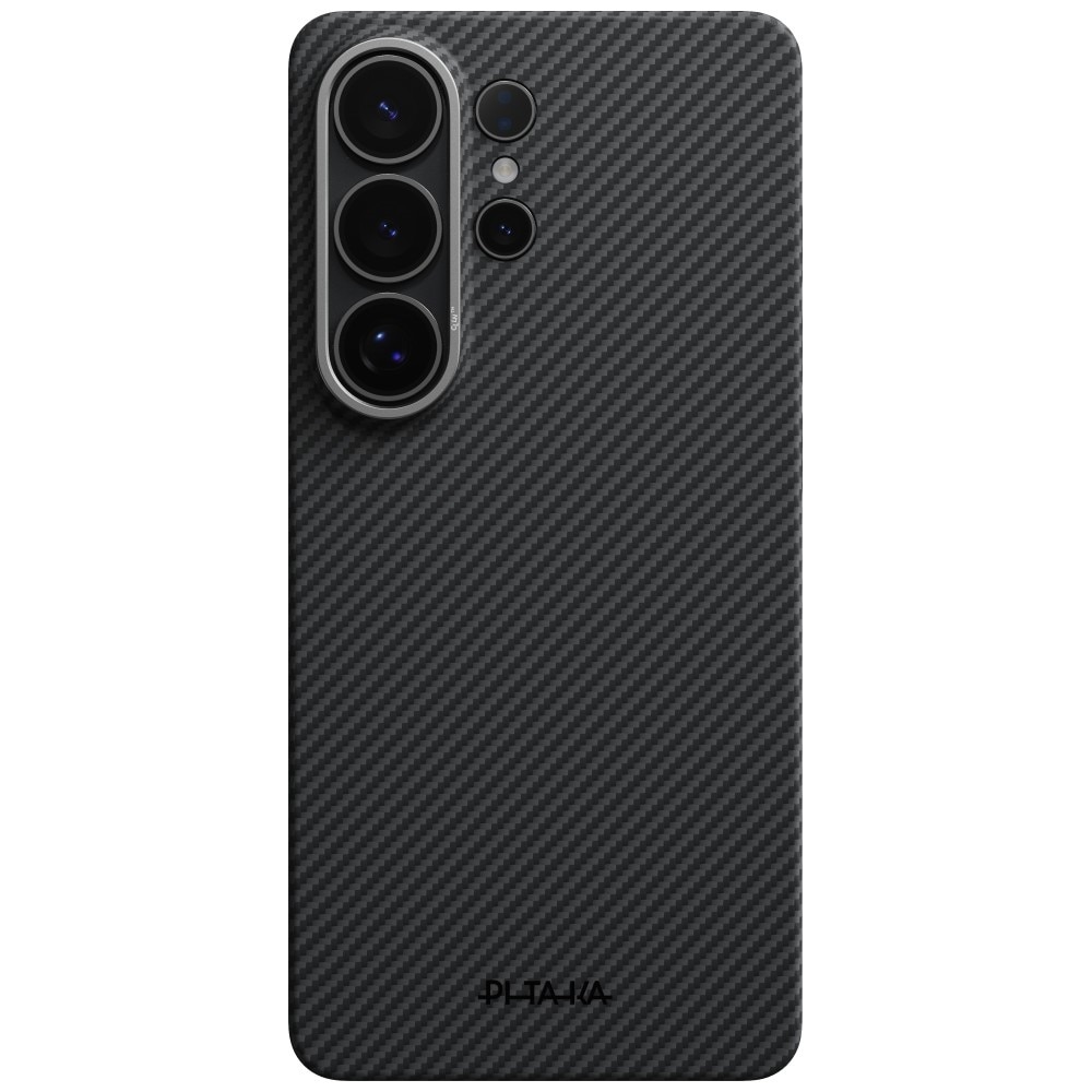 Carcasa PITAKA Ultra-Slim pentru Samsung Galaxy S26 Ultra, Negru-Gri, compatibilă cu MagSafe, din fibră de aramidă