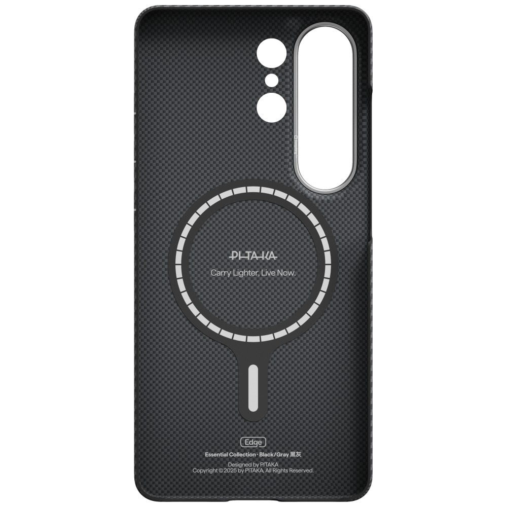 Carcasa PITAKA Ultra-Slim pentru Samsung Galaxy S26 Ultra, Negru-Gri, compatibilă cu MagSafe, din fibră de aramidă