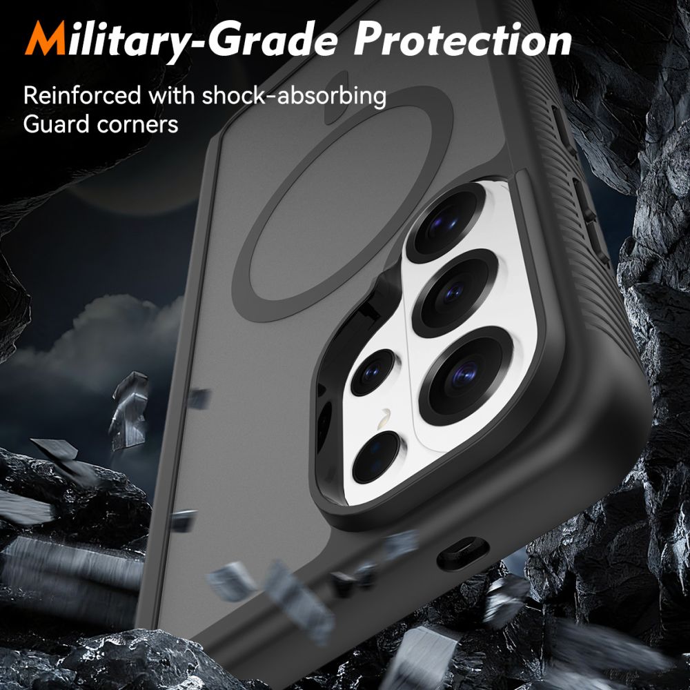 Carcasa 360 grade Tech-Protect Defense cu MagSafe compatibila cu Samsung Galaxy S26 Ultra, Negru