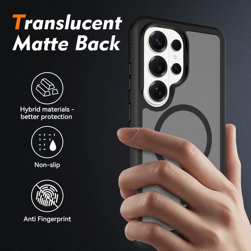 Carcasa 360 grade Tech-Protect Defense cu MagSafe compatibila cu Samsung Galaxy S26 Ultra, Negru