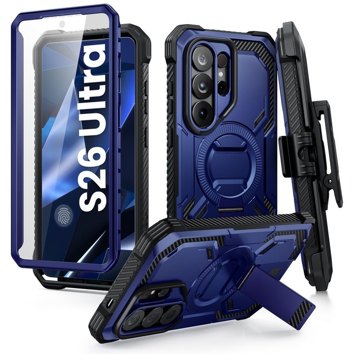 Калъф Supcase iBlason ArmorBox Clip, син, брониран, за Samsung Galaxy S26 Ultra
