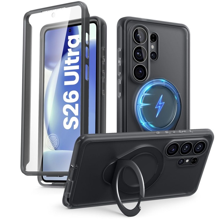 Carcasa Supcase Cosmo Mag pentru Samsung Galaxy S26 Ultra, protecție Mil-Grade, transparent mat, compatibilitate MagSafe