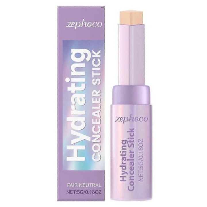 Хидратиращ коректор Zephoco, слонова кост, хидратираща формула, лесно нанасяне, 10гр