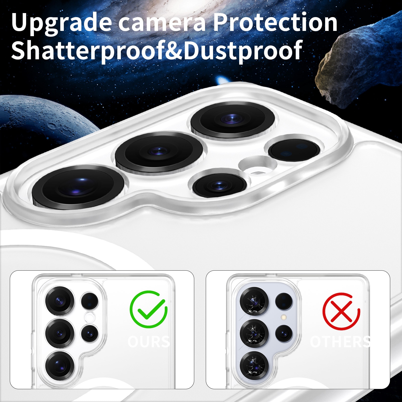 Husa de protectie pentru Samsung Galaxy S25 Ultra, Omelivon, MagSafe, Protectie completa, Anti-Soc, Decupaje Precise, Incarcare Wireless, Materiale Premium, Transparent mat