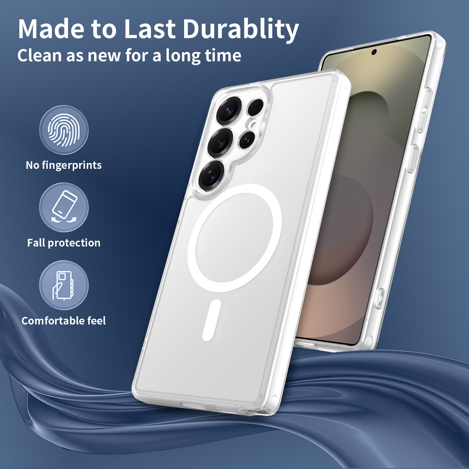 Husa de protectie pentru Samsung Galaxy S25 Ultra, Omelivon, MagSafe, Protectie completa, Anti-Soc, Decupaje Precise, Incarcare Wireless, Materiale Premium, Transparent mat