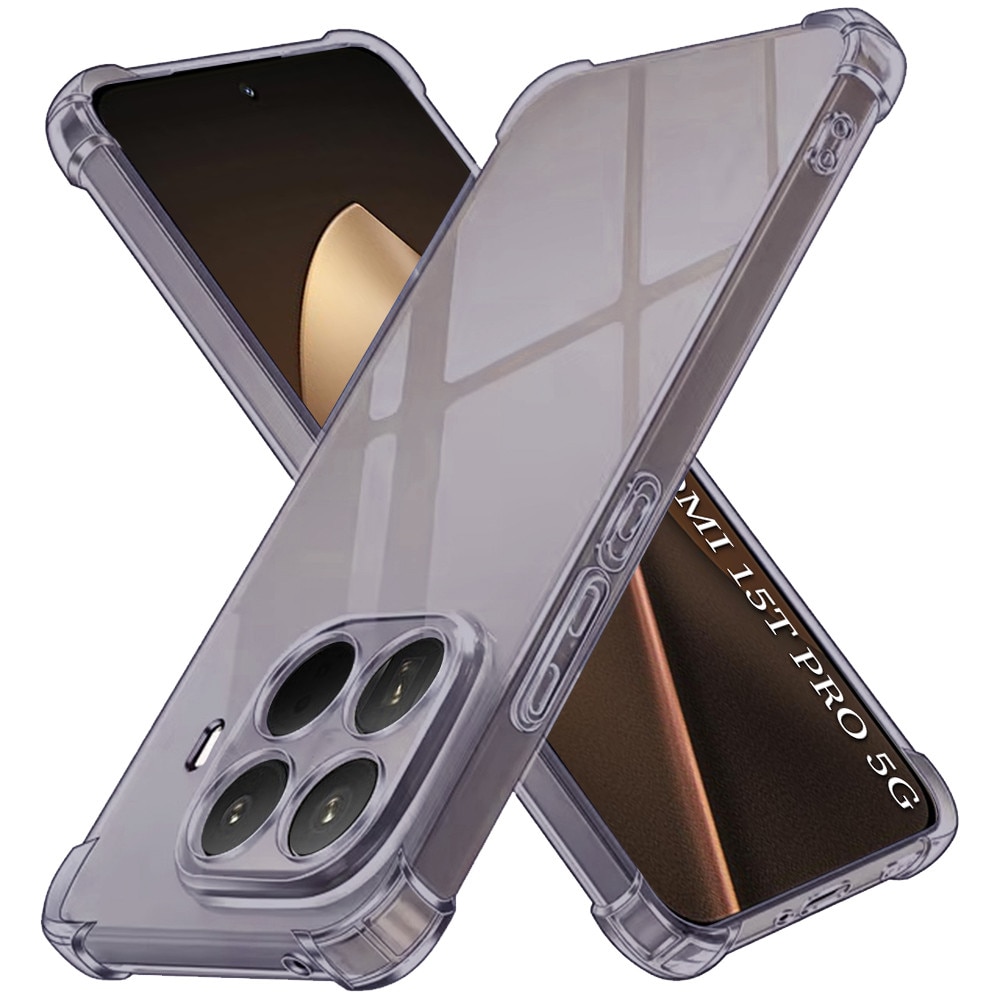 Husa pentru Xiaomi 15T Pro - Techsuit Shockproof Clear Silicone - Smoke Black