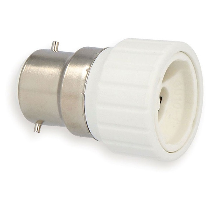 Adaptor bec B22 - GU10 LED line, 20W, ceramica, 53x34mm