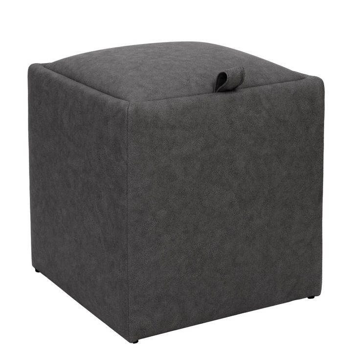 Taburet Box - stofa M611 - gri