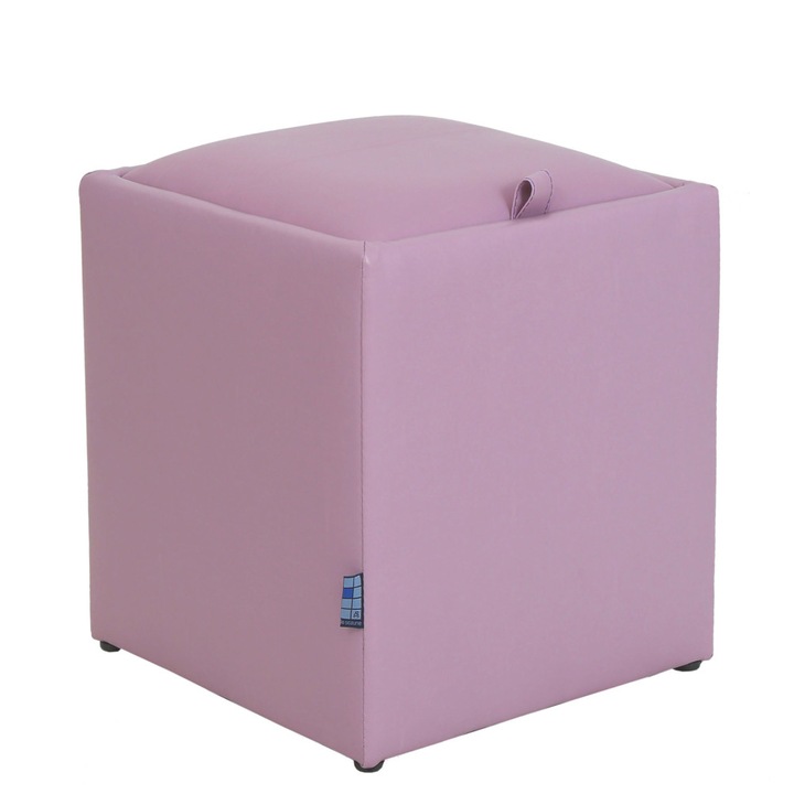 Taburet Box - imitatie piele mov - 21897