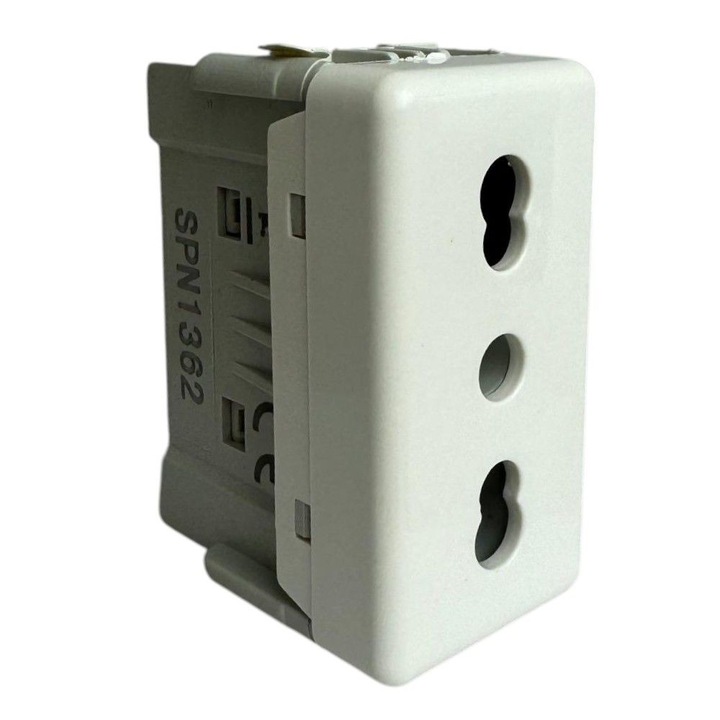 Mod Priza modulara, alba, 1 modul