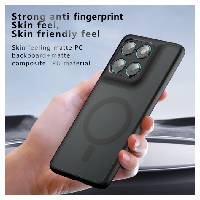 Husa Upzz® Pure Compatibila Cu Motorola Edge 60 PRO, Functie Magsafe, Protectie Camere, Rezistenta, Negru