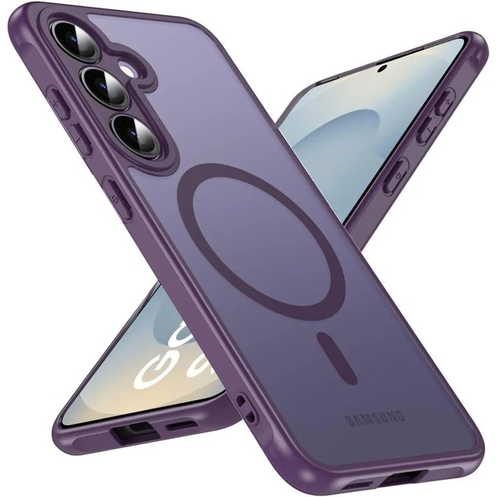 Husa pentru Samsung Galaxy S25 FE, TYBO, MagSafe, Ultra Slim, Antisoc, Purple