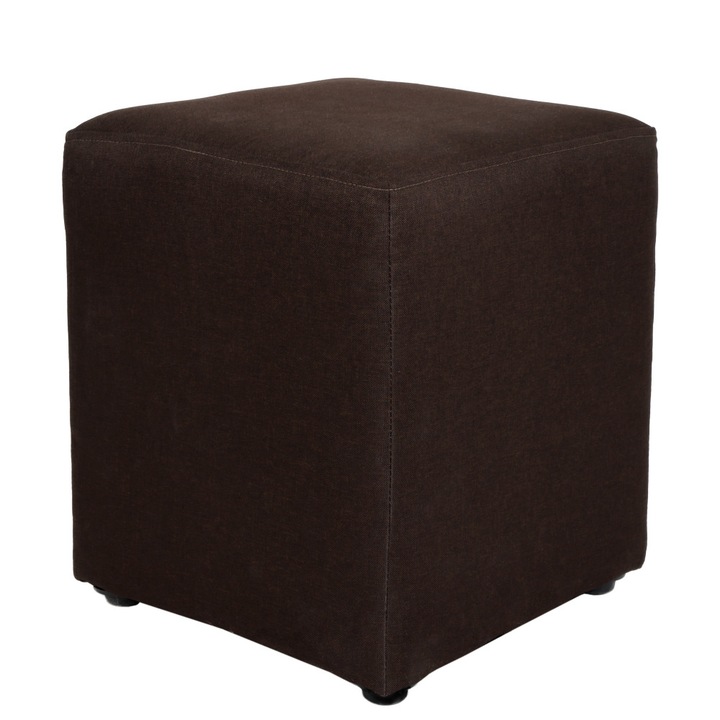 Taburet Cube - stofa S16 - maro