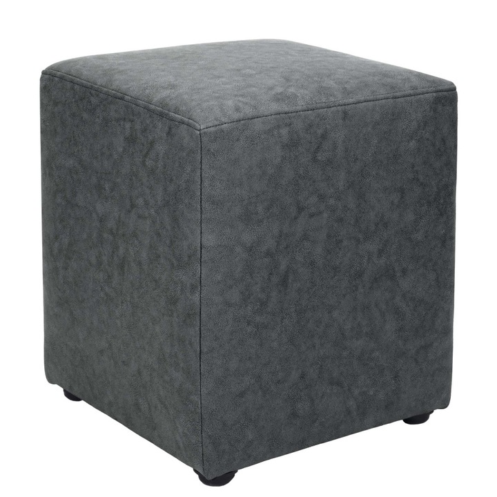 Taburet Cube - stofa M611 - gri