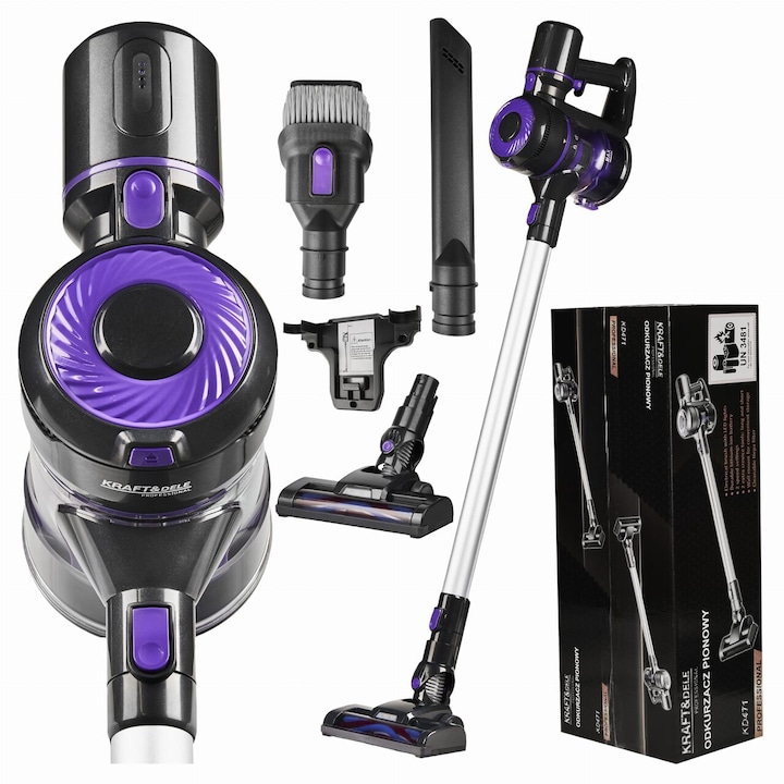 Aspirator Fara Sac cu Fir KAMILLE, Puterea 800W, Accesorii, Filtru Hepa