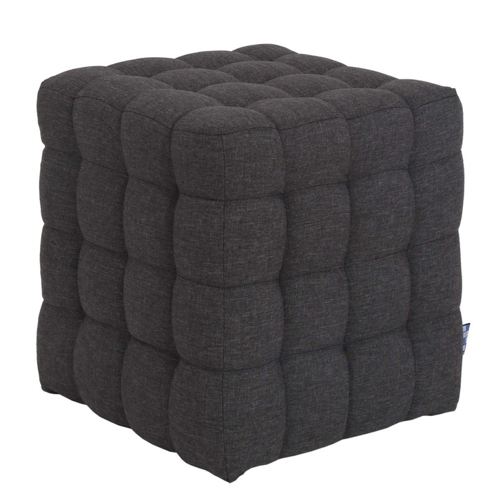 Taburet Bump - stofa S05 - gri