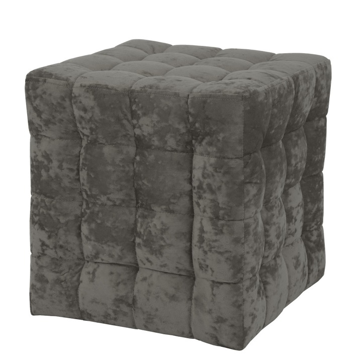 Taburet Bump - stofa E30 - gri