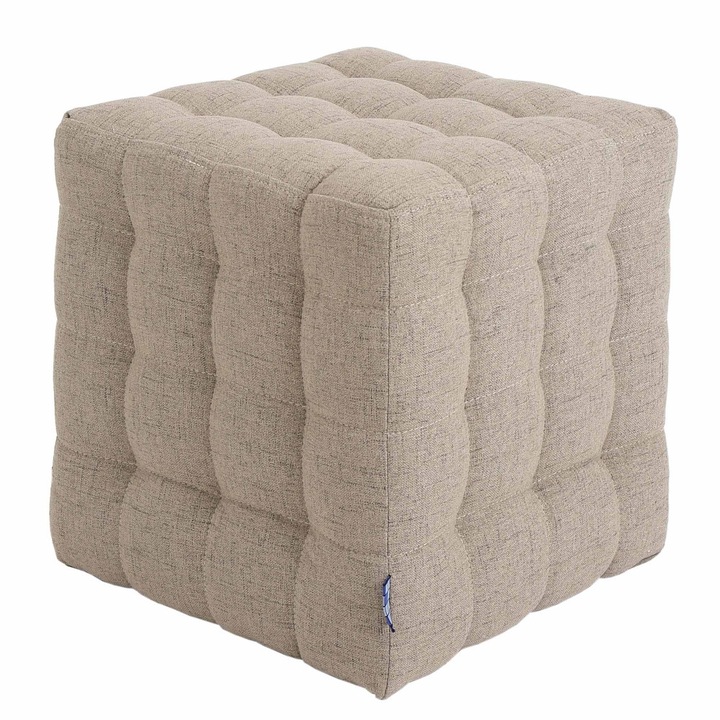 Taburet Bump - stofa G02 - crem