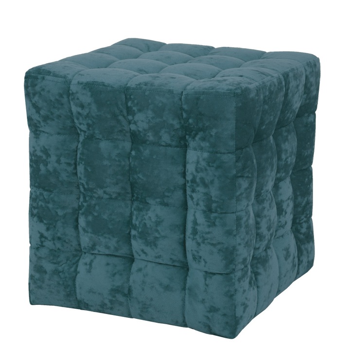 Taburet Bump - stofa E22 - turcoaz