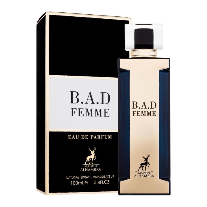 Apa de Parfum B.A.D. Femme, Maison Alhambra, Femei, 100ml cu mostra 2ml