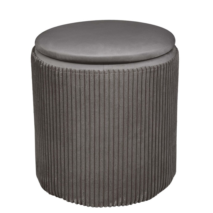 Taburet Nadia - stofa L49 - gri