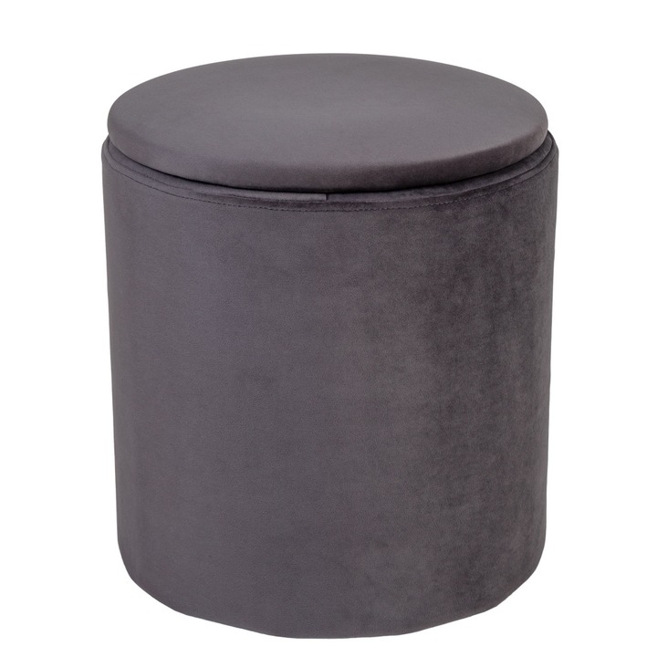 Taburet Nadia - stofa H30 - gri