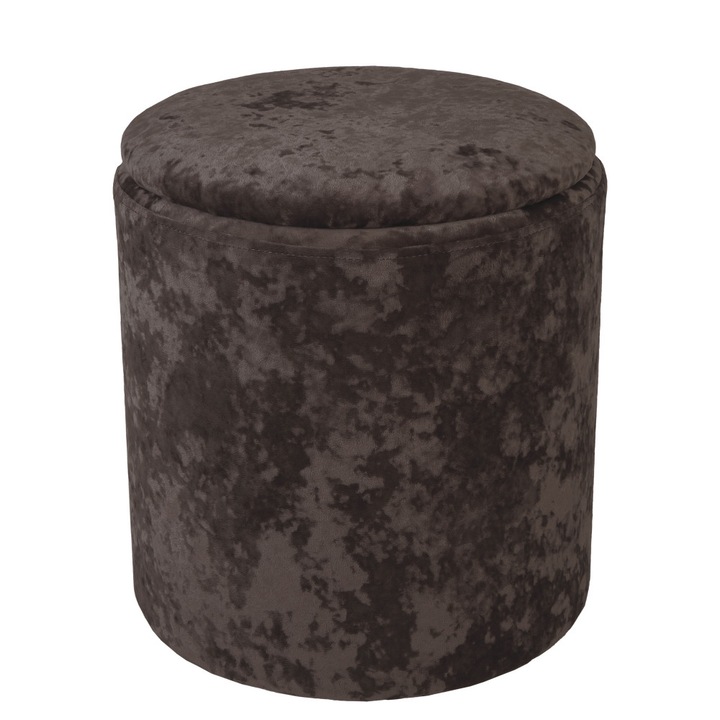 Taburet Nadia - stofa E60 - maro