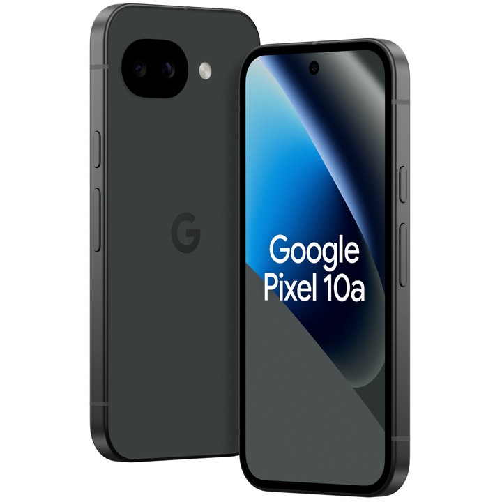 Telefon mobil Google Pixel 10a, 128GB, 8GB RAM, 5G, Obsidian