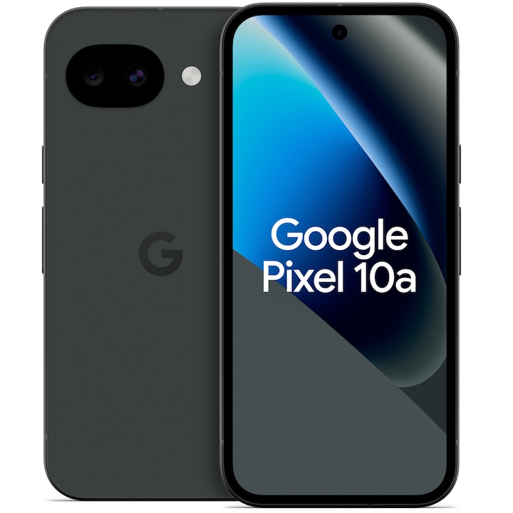 Telefon mobil Google Pixel 10a, 256GB, 8GB RAM, 5G, Obsidian
