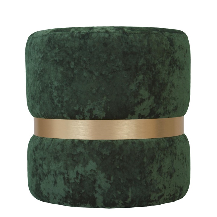 Taburet Ring - inel auriu - stofa E57 - verde