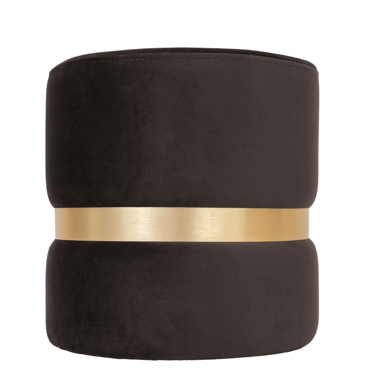 Taburet Ring - inel auriu - stofa H48 - maro