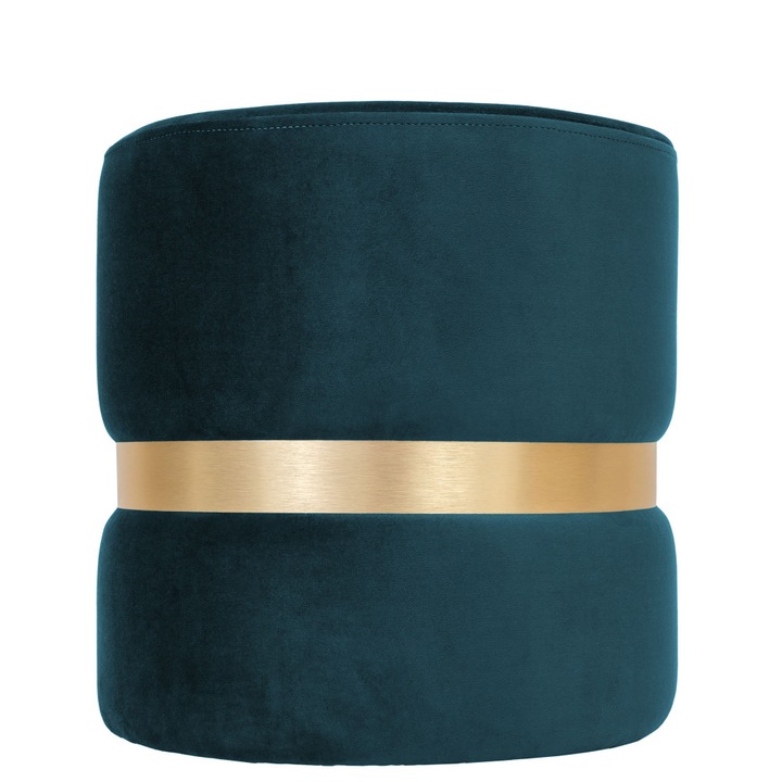Taburet Ring - inel auriu - stofa H13 - turcoaz