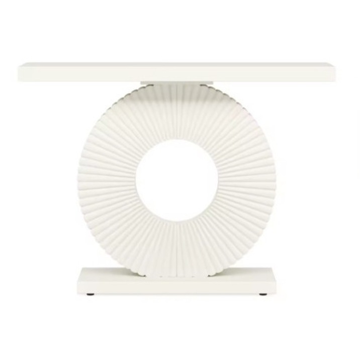 Masa Decor Living/ Hol, Blackswan Design Model Loft Edge, alb, 100x30x78 cm