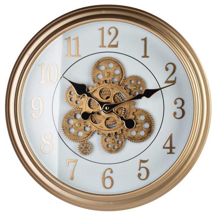 Ceas decorativ Mondex Ramsey, 45cm, design modern, mecanism precis, multicolor