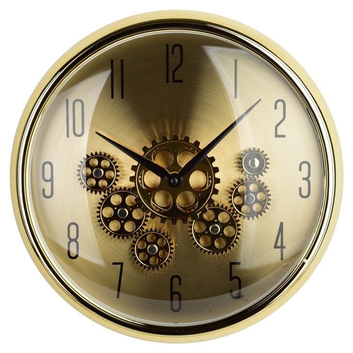 Ceas decorativ Mondex Ramsey, 35x9cm, design modern, mecanism mobil, plastic