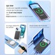 Baterie externa 5000mAh Qi2 15W, Compatibil MagSafe, Incarcare Qi2 15W Wireless & 20W Cablu, Aluminiu, Negru