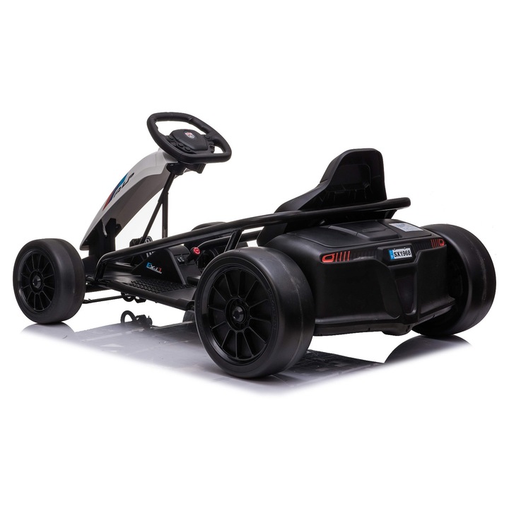 Електрически карт за деца Drift Kart DRIFT-CAR 24V, червен, гладки дрифт колела, 2 x 350W мотор, дрифт при 13 км/ч, 24V батерия, здрава конструкция