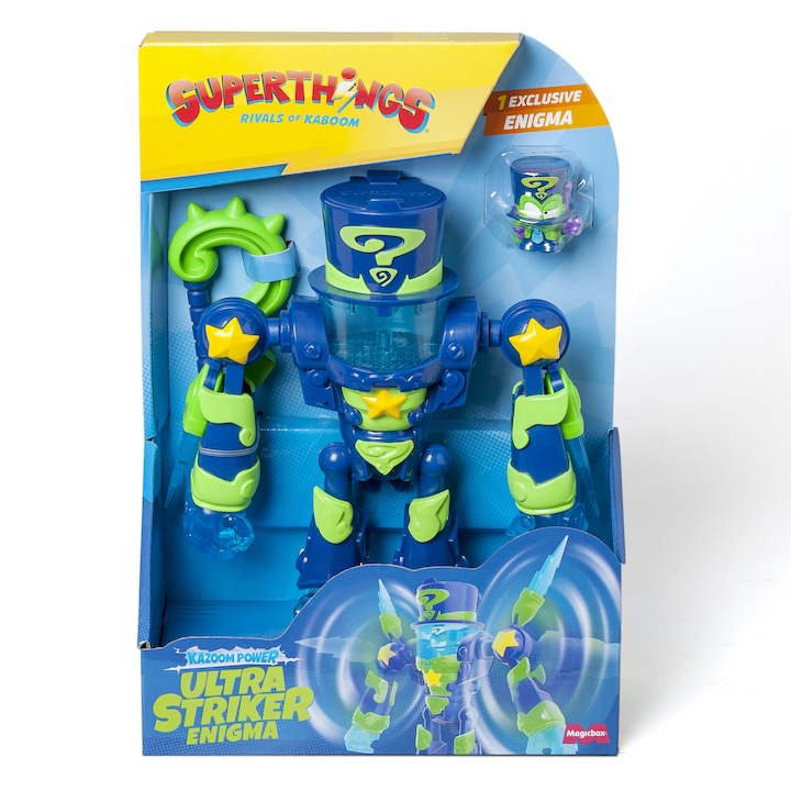 Set figurina si robot SuperThings - Robot Ultra Striker, Enigma