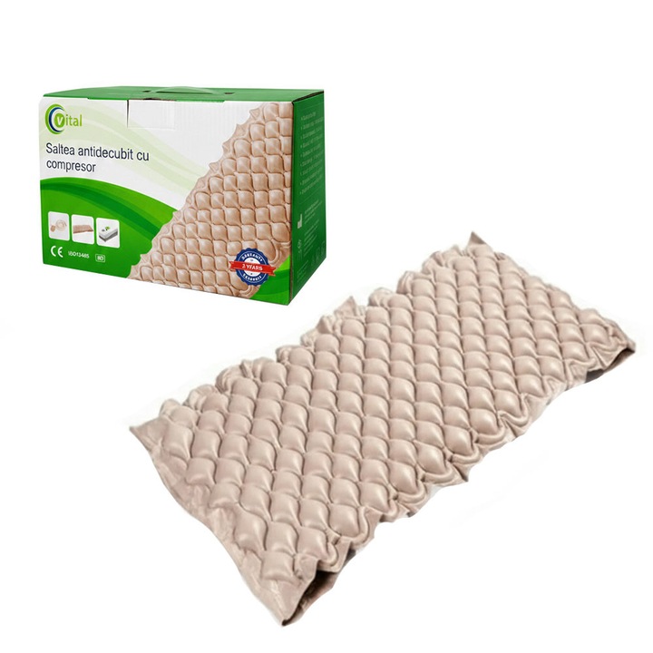 Saltea antiescara cu compresor VitalMed KY-QJ-01, greutate maxima 130kg, 200 x 888 x 6.5 cm